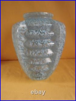 Globe Art Déco Verre de Clichy Bleu 1930