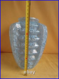 Globe Art Déco Verre de Clichy Bleu 1930