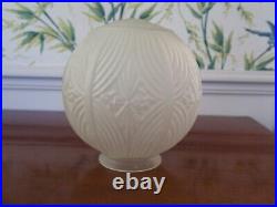 Globe Verre Art Deco Verre Givre Verre Glace Verre Presse Vintage