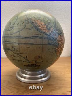 Globe terrestre Art déco Edition Girard et Barrère par J. FOREST PARIS 1930