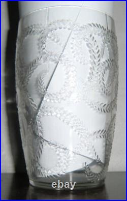 Gobelet Verre René Lalique, époque Art Deco 1932, Docteur Pierre Mussot