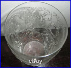 Gobelet Verre René Lalique, époque Art Deco 1932, Docteur Pierre Mussot