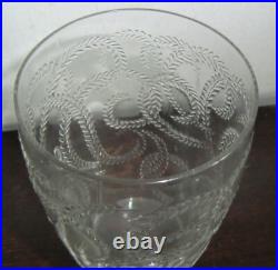 Gobelet Verre René Lalique, époque Art Deco 1932, Docteur Pierre Mussot