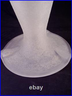Goujon & Pedemay Ets Nancéa Lampe Champignon Art Déco En Verre Gravé 1930