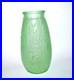 Grand Vase ART DECO en verre vert dichroïque uranifère OURALINE 1920