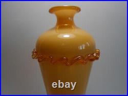 Grand Vase Art Deco Verre Souffle / Soliflore
