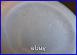 Grand Vase Art Déco en Verre Moulé Irisé Signé Dessous Muller Frères Lunéville
