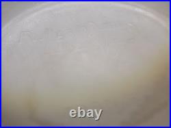 Grand Vase Art Déco en Verre Moulé Irisé Signé Dessous Muller Frères Lunéville