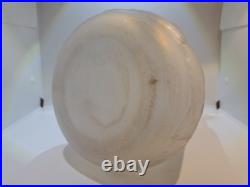 Grand Vase Art Déco en Verre Moulé Irisé Signé Dessous Muller Frères Lunéville