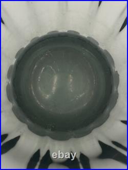 Grand Vase Daum Nancy France Art Deco verre H21cm Bon état