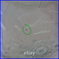 Grand Vase Muller Frères Lunéville signé Art Déco coloquinte moderniste verre