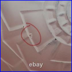 Grand Vase Muller Frères Lunéville signé Art Déco coloquinte moderniste verre