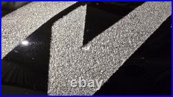 Grand vase ART DECO verre noir Hyalite Art Deco Geometrique Moderniste HELLER