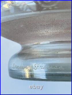Grand vase art déco verre dégagé à l'acide LORRAIN FRANCE Daum