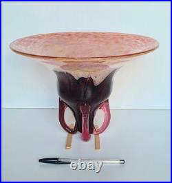 Grande Coupe en verre de Charles Schneider vers 1930 Art-déco (à restaurer) Grande Coupe en verre de Charles Schneider vers 1930 Art-déco (à restaurer)