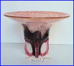 Grande Coupe en verre de Charles Schneider vers 1930 Art-déco (à restaurer) Grande Coupe en verre de Charles Schneider vers 1930 Art-déco (à restaurer)