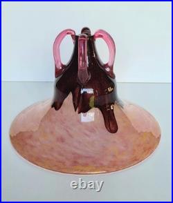 Grande Coupe en verre de Charles Schneider vers 1930 Art-déco (à restaurer)