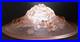 Grande Vasque Art Deco bouquet de roses Verre pressé Muller pour lustre lampe