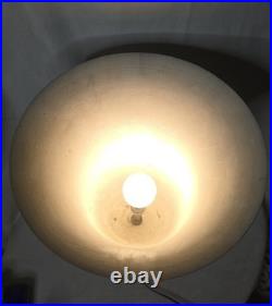 Grande Vasque Vase Lumineuse Lampe En Metal Chrome Boule Verre Art Deco Adnet