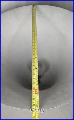 Grande Vasque Vase Lumineuse Lampe En Metal Chrome Boule Verre Art Deco Adnet