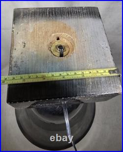 Grande Vasque Vase Lumineuse Lampe En Metal Chrome Boule Verre Art Deco Adnet