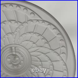 Grande coupe Art déco verre dépoli Modele Arc de Jacques Landier 35 cms