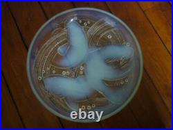 Grande coupe opaline de verre art déco 1930 P. D'Avesn  Lalique / Sabino Verlys