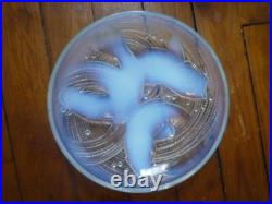 Grande coupe opaline de verre art déco 1930 P. D'Avesn  Lalique / Sabino Verlys