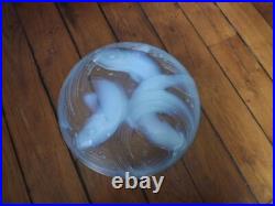 Grande coupe opaline de verre art déco 1930 P. D'Avesn  Lalique / Sabino Verlys