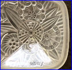 HETTIER VINCENT 4 plaques + fond de lustre art deco-simonet-lalique-sabino