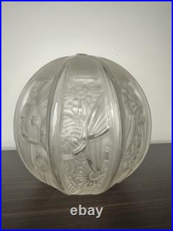HETTIER VINCENT Globe lampe suspension Lustre ART DECO