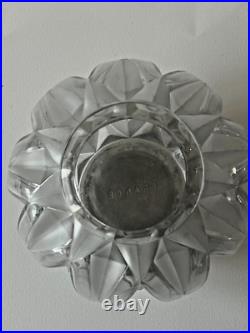 HUNEBELLE André Vase modèle Prisme verre blanc poli et dépoli art déco
