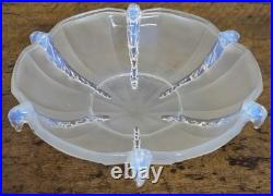 Importante Coupe / Centre de table en verre opalescent Art Déco 1925