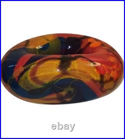 Ioan Nemtoi, Superbe Verre Soufflé Signé, Verrier, Ouvre D'Art, Déco Unique