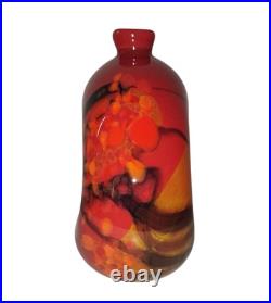 Ioan Nemtoi, Superbe Verre Soufflé Signé, Verrier, Ouvre D'Art, Déco Unique