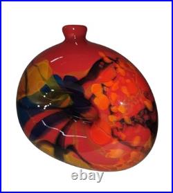 Ioan Nemtoi, Superbe Verre Soufflé Signé, Verrier, Ouvre D'Art, Déco Unique