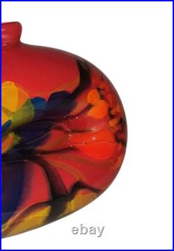 Ioan Nemtoi, Superbe Verre Soufflé Signé, Verrier, Ouvre D'Art, Déco Unique