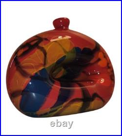 Ioan Nemtoi, Superbe Verre Soufflé Signé, Verrier, Ouvre D'Art, Déco Unique