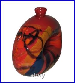 Ioan Nemtoi, Superbe Verre Soufflé Signé, Verrier, Ouvre D'Art, Déco Unique