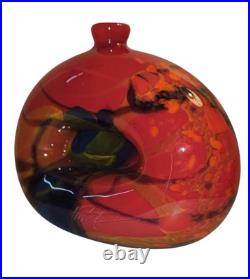 Ioan Nemtoi, Superbe Verre Soufflé Signé, Verrier, Ouvre D'Art, Déco Unique