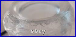 Josef Inwald Grand Vase verre givré barolac Czech art deco foret