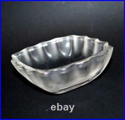 LALIQUE Bol Coupelle Vague Art Déco en verre sablé gravé signé Lalique