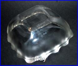 LALIQUE Bol Coupelle Vague Art Déco en verre sablé gravé signé Lalique