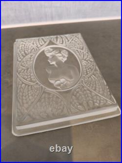 LALIQUE Panneau Décoratif VERRE décors de femme FRANCE ART DECO