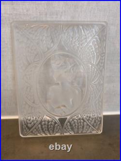 LALIQUE Panneau Décoratif VERRE décors de femme FRANCE ART DECO