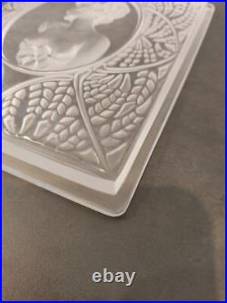 LALIQUE Panneau Décoratif VERRE décors de femme FRANCE ART DECO