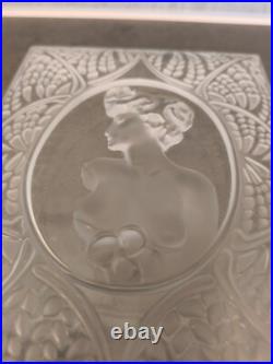LALIQUE Panneau Décoratif VERRE décors de femme FRANCE ART DECO