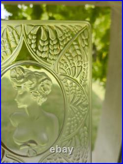 LALIQUE Panneau Décoratif VERRE décors de femme FRANCE ART DECO