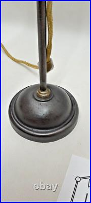 LAMPE ART DÉCO MONTE ET BAISSE COL DE CYGNE TULIPE VERRE PRESSÉ MOULÉ dlg SABINO