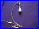 LAMPE BRONZE TULIPE DAUM era MULLER ART DECO/NOUVEAU PATE DE VERRE 1900